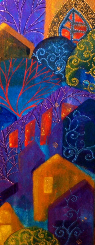 Александра Загряжская фрагмент картины  "Возвращение в Эдем", 2013 г.