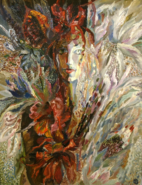 Картина  Галины Якубовской на Выставке в ВЗ "Колорит" январь 2014 г.