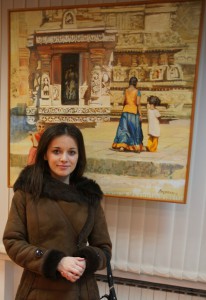 На выставке 
Ольги Лисенковой 
"Индия -- великое прошлое и сегодня"
Культурный центр им. Джавахарлала Неру при
 Посольстве Республики Индия в РФ