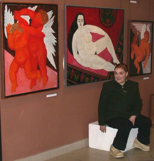 Художник  Маргарита Юркова  Выставка в галерее "Интерколор"  2003 г.