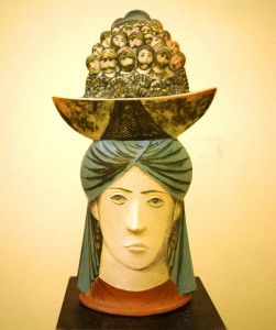 Валерий Малолетков, "Индийский базар", 1988 г. керамика, роспись