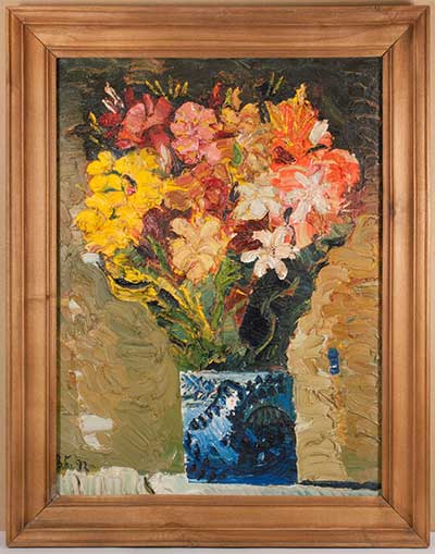 Зураб Церетели  (1934 г.) "Цветы"  1992 г.,  холст, масло  79,7 х 59,5