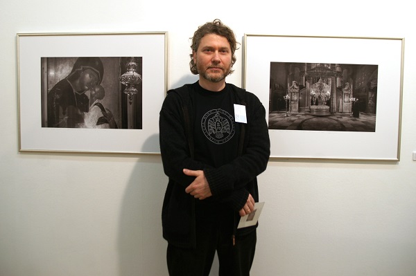Валерий Близнюк  на своей выставке проект "Образ жизни" Салон ЦДХ 2015 