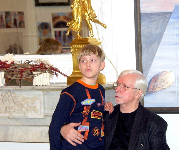 Виктор Федорович Орловский с внуком Филиппом (ныне студентом МАРХИ)