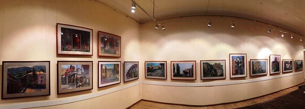 Картины  Василия Бубнова в выставочном зале МСХ Старосадский переулок, д 5