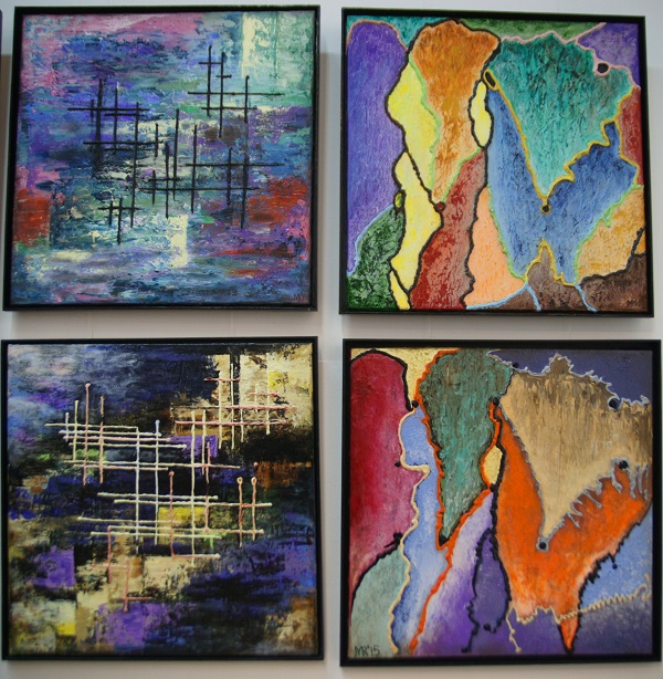 Картины Марины Райковой в ЦДХ Выставка  "Ландшафты абстракции"