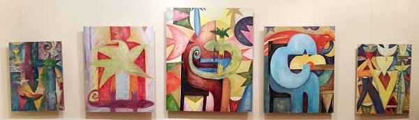 Картины  Омара Годинеса в выставочном зале МСХ Старосадский переулок, д 5