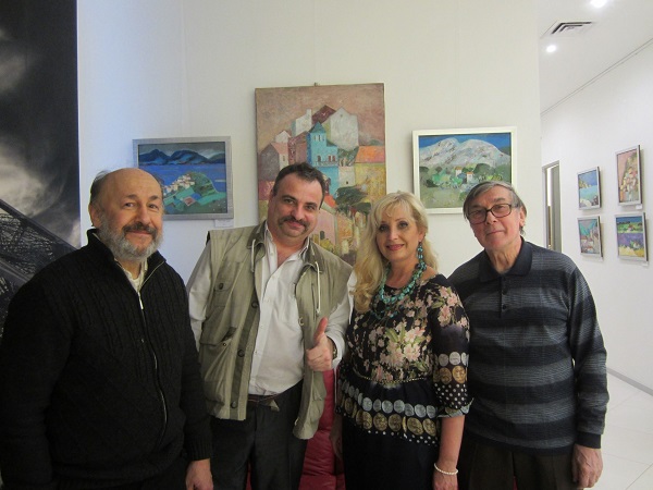Лариса Белима с коллегами и друзьями на выставке  "La Bella Italia"