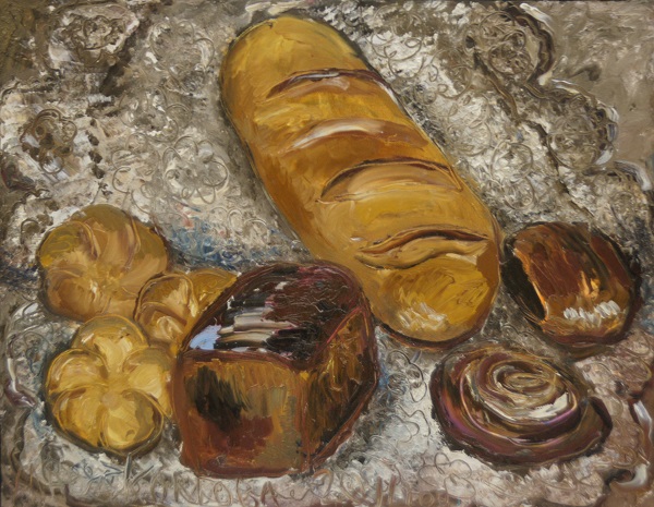 Мария Комова  "Хлеб" 50х60 холст,масло 2012 г.