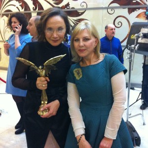 С актрисой Ириной Купченко  призером в номинации "Лучшая женская роль" 