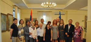 Торжественный прием Российских художников  у мэра города Шабац