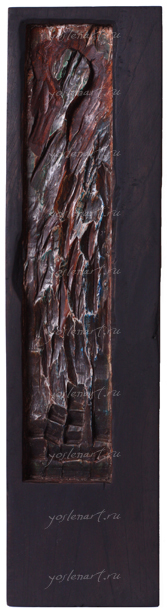 Йослен Арриохас Орсини "Родные души" барельеф, дерево  20x13,5x2   2010 г.