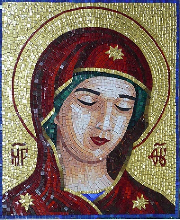Александра Мишель "Дева Мария. Молитва всех надеящихся" мозаика 
