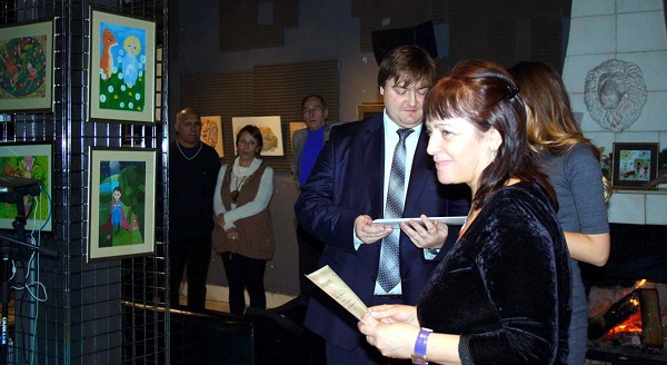 Мария Туманова на вручении дипломов выставки Bona Mente 