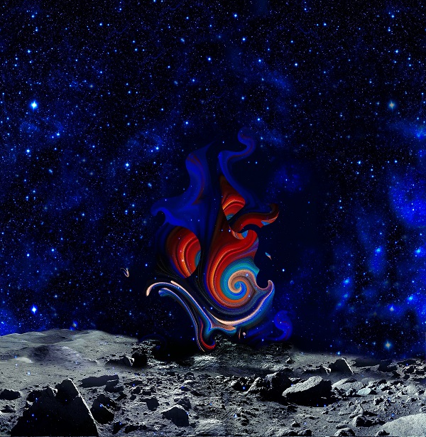 Композиция Александры Загряжской на Луне Проект "Первая Выставка на Луне, 2019"