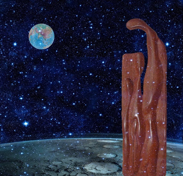 Композиция Йослена Арриохаса Орсини на Луне Проект "Первая Выставка на Луне, 2019"