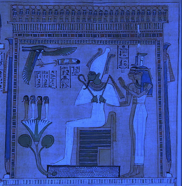 Сцена взвешивания сердца на суде Осириса  Книга мертвых из гробницы Хунефера   British Museum free image service  