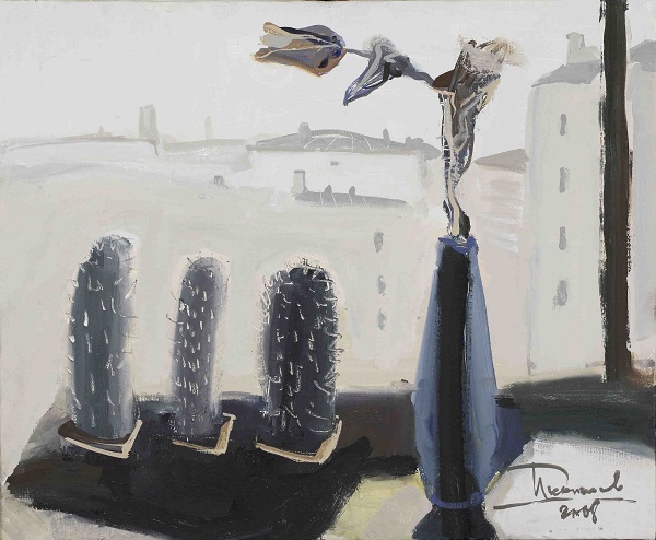 Дмитрий Иконников "Три кактуса" 2008 г.  холст, акрил 50х60  Courtesy of the East Meets West Gallery 