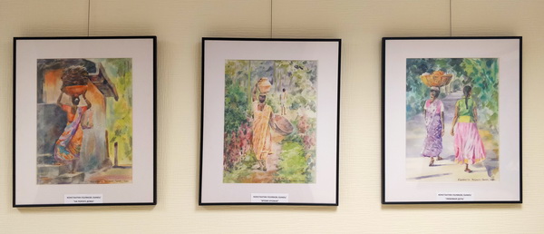 Картины Константина Полякова (Gandi) на выставке  "Индия, любовь моя!"