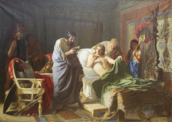 Генрих Семирадский "Доверие Александра Македонского врачу Филиппу" картина написана в 1870 году 