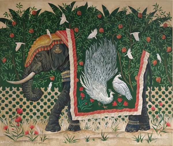 Даниэла Рябичева "Индийский слон" холст, акрил 100х120 2022 г.  