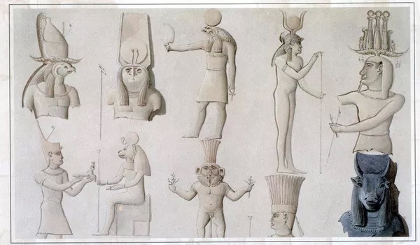 Ефимов Д.Е. "Собрание богов египетского вероисповедания с разных монументов Египта и Нубии". 1834 г.