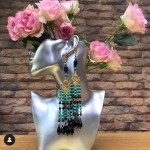 Александра Загряжская Рябичева длинные серьги