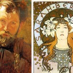 Художник Альфонс Муха и его портрет Сары Бернар