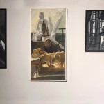 Работы Даниэлы Рябичевой, посвященные творчеству семьи "Портрет отца" (скульптор Александр Рябичев за работой") графика "Мастерская Рябичевых" (скульптура  Дмитрия Рябичева) и макет памятника Дмитрия Рябичева "Дружинникам, участникам боев на баррикадах 1905 года"